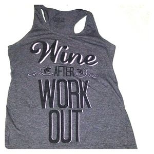 Wine after workout tank